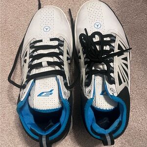 White and Blue Air Jordan Kid Shoes